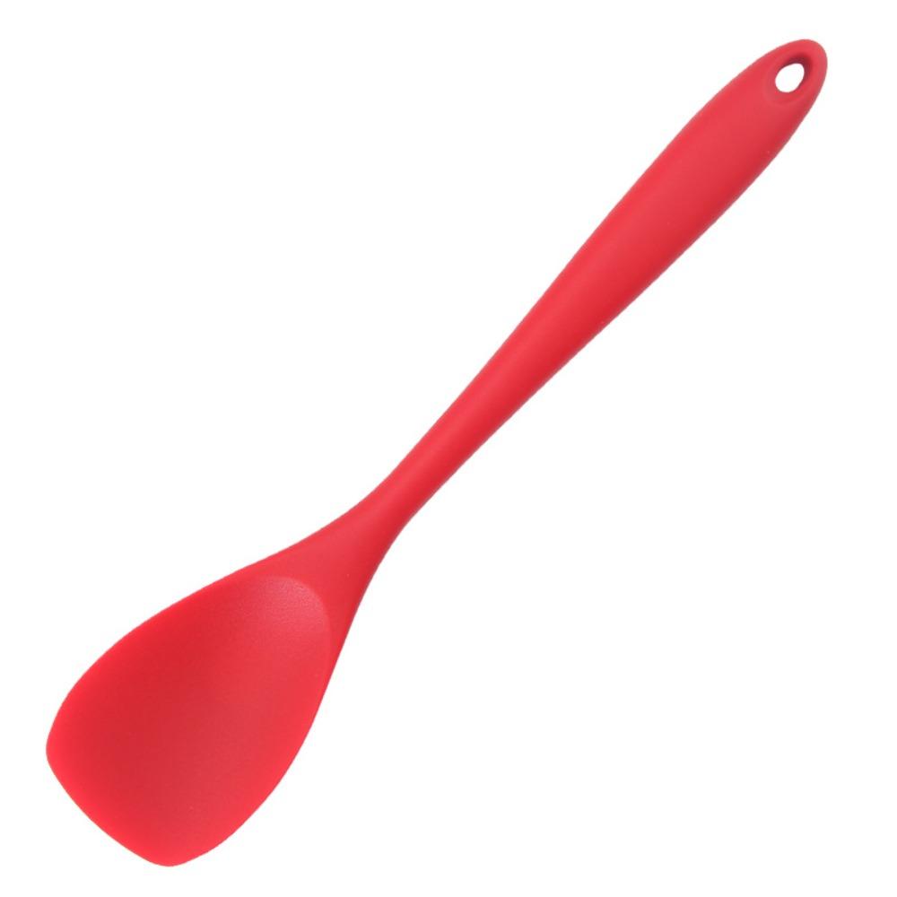 

Non Stick Mixing Scraper Heat Resistant Duck Tongue Shovel Baking Tool Salad Mixing Spoon Butter красный