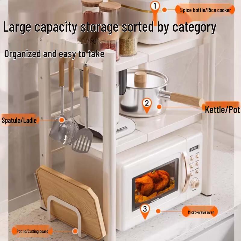 Multi-functional Extendable Countertop Oven Storage Rack