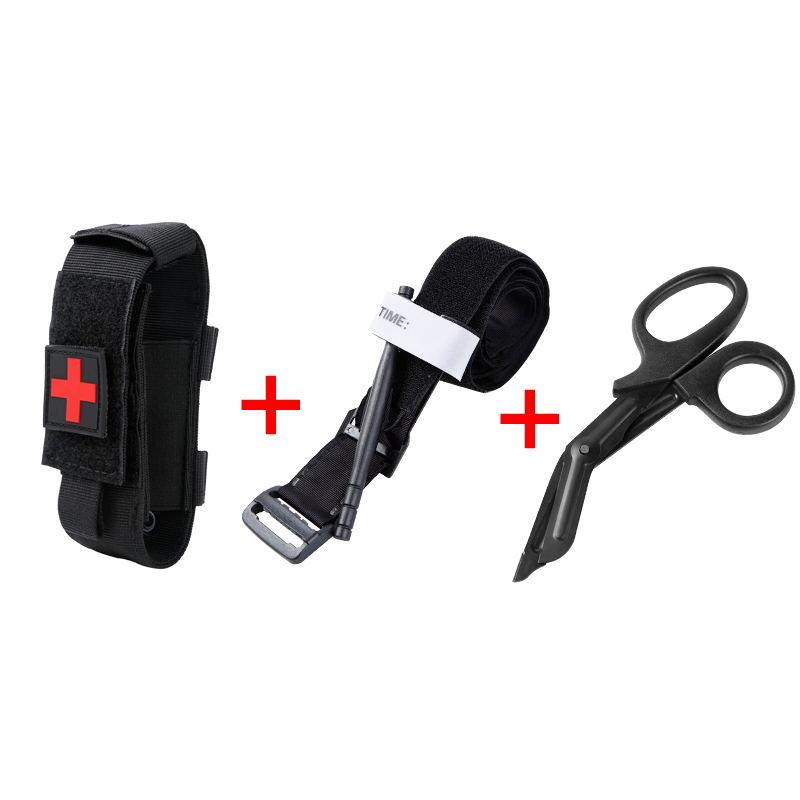 First Aid Kit Tourniquet Molle Survival Set Pouch Nursing Holder Scissors Bag Outdoor Equipment Spinning