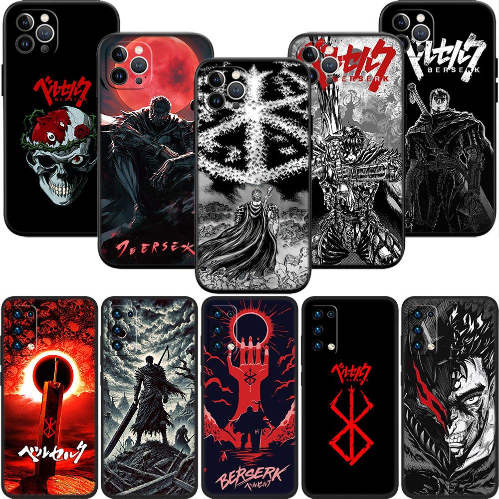 CJ9 Anime Berserk Guts Phone Case for Samsung Galaxy A11 A12 A13 A15 A52S A53 A55 A56 A70 A71 A72 A73 F06 F16 F56 S10 Plus S10e