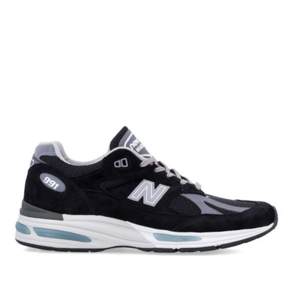 

New Balance Black Grey Mesh Sneakers U991bk2 Black US9