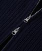 TRILLION Washable Hairy Brush Track Zip-Up Knit (Navy)