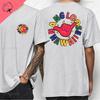 Hawaiian Style Mens Casual Tshirt Island Hanging Pine Shaka Surfboard Mens and Womens White Cotton Tee Retro Beach Surf Tops