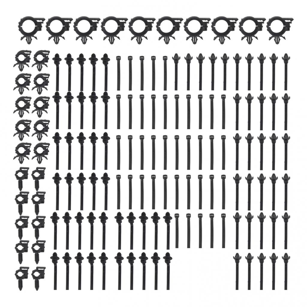 Car Wiring Solutions 150 Pcs Push Mount Clip Set for Effective Cable Routing