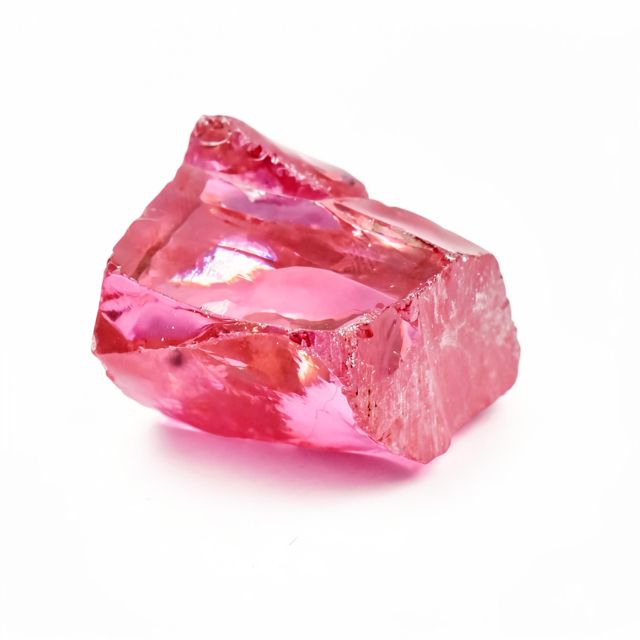 

Natural Pink Sapphire 280.47ct Uncut Rough Certified Loose Gemstone 32.3 mm approx рожевий