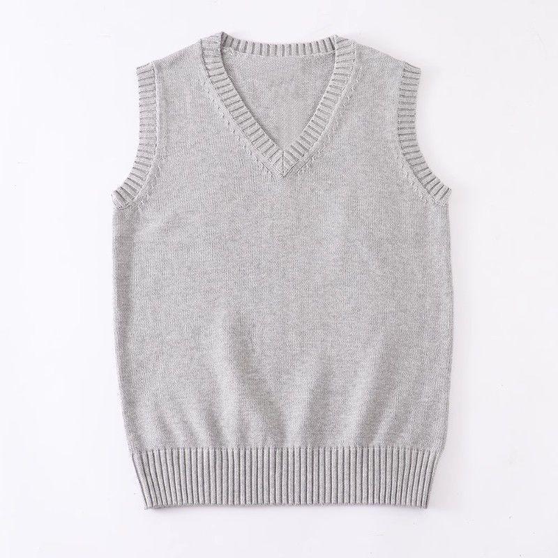 In-Stock: Women's Japanese Style V-Neck Sleeveless Sweater Vest - 12 Colors