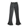 Autumn Spicy Girl Retro High Waisted Elastic Slim Fit Leg Enhancing Long Horseshoe Pants For Women, Micro Flared Denim Pants