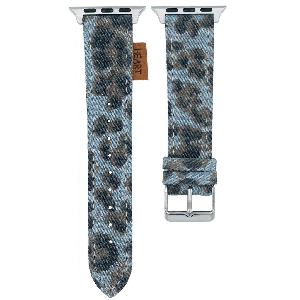 Watch Band For Apple Watch Series 10 Ultra 9 8 7 SE 6 5 4 3 2 1 46mm 49mm 45mm 44mm 42mm Denim Genuine Leather Strap