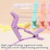 Pack Of 7 Neutral Alligator Double-Hinged Hair Clips For Women Hair Styling Professional Salon Use