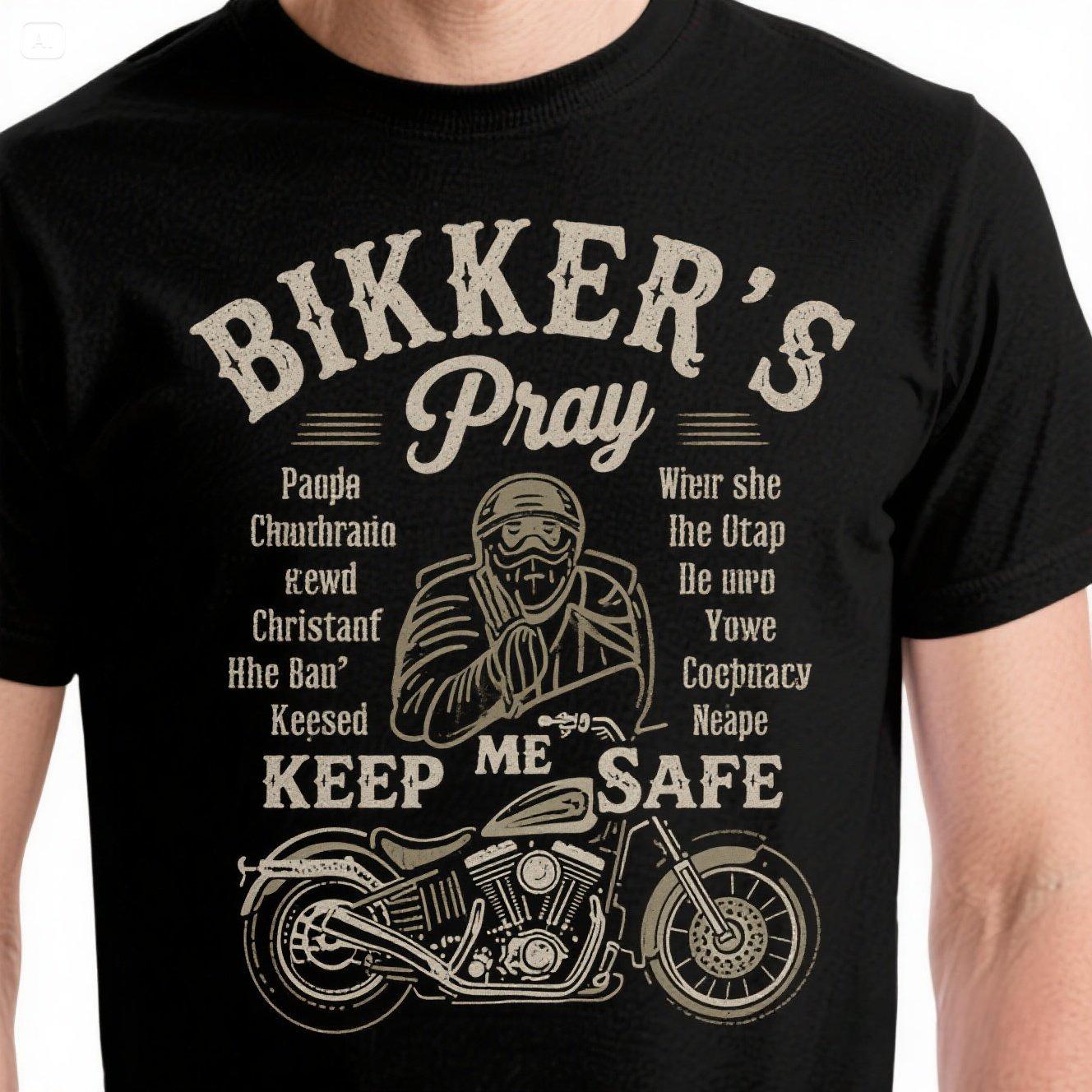 

Bikers Prayer Keep Me Safe Vintage Motorcycle Biker TShirt Summer Cotton Short Sleeve ONeck Mens T Shirt New S3XL S