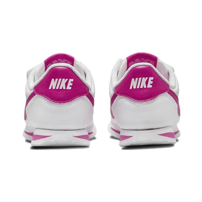 Nike Kids Basic SL Low Top Running Shoes White Red Pink 904767-109
