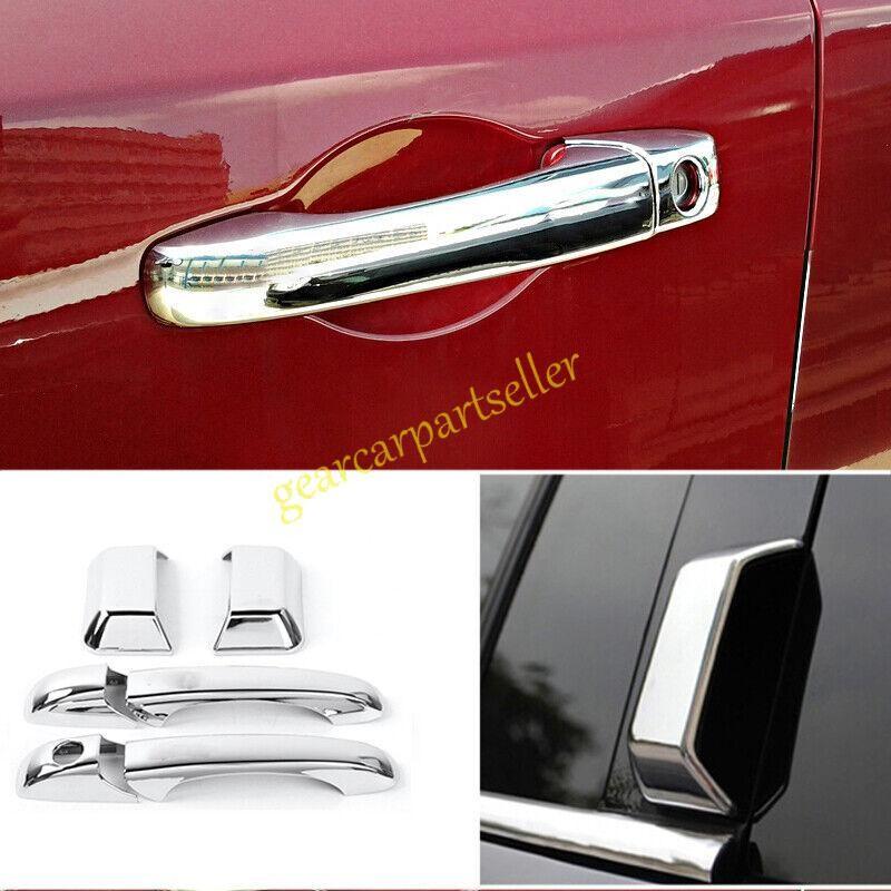 For Jeep Compass 07-2016 Bright Chrome Exterior Side Door Handle Cover Trim