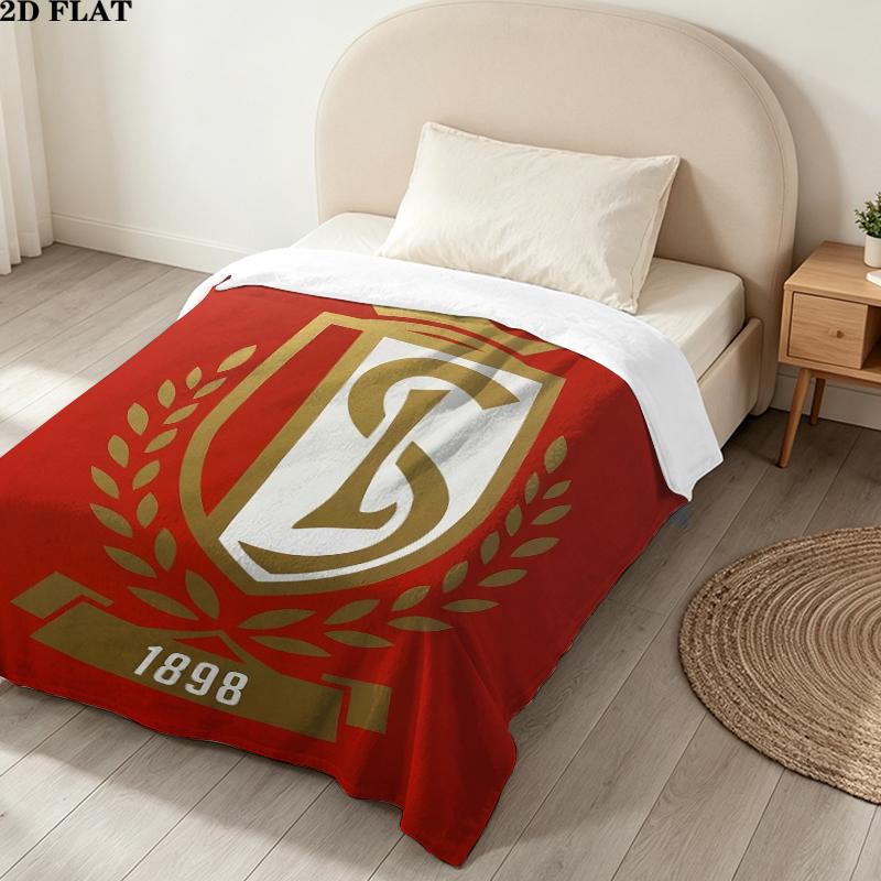 Standard De Lige Print Flannel Blanket, High Quality Comfortable for All Seasons, Home Decor, Warmth and Comfort, Perfect for Christmas Gifts
