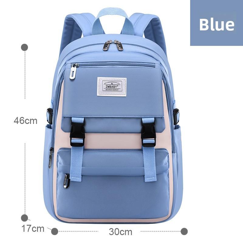 Childrens School Bag With Padded Back System And Splice Design For Elementary School Students Blue