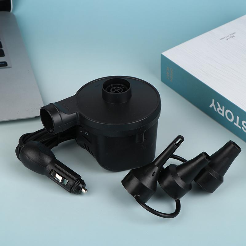 Portable Electric Inflatable Pump With 3 Nozzles Air Mattress Boat Auto Air Inflatable Pump For Car Home Use Camping Inflator