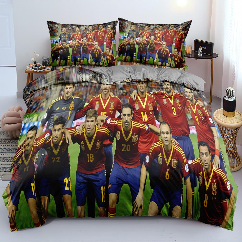 World Cup Star Bedding Three-Piece 90-120G Abrasive Cloth 3D Digital Printing, Available