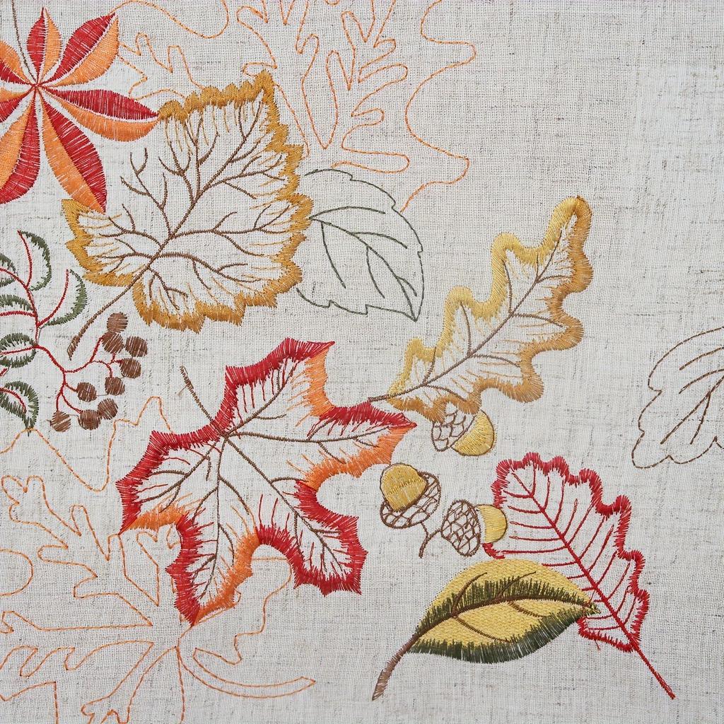 1pc Rustic Maple Tablecloth Thickened Hemp Embroidery Table Flag Gift Party Birthday Party Decoration Restaurant Decoration Tablecloth Room Decoration