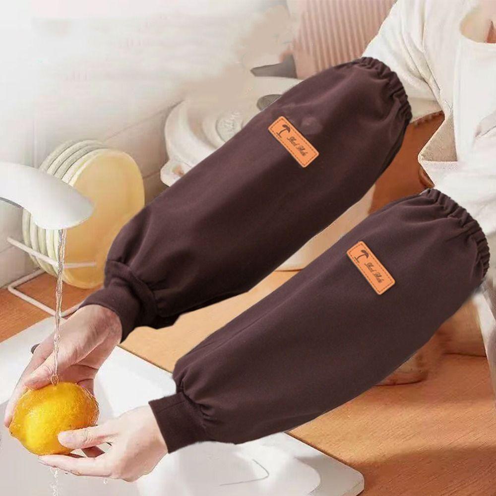 Verdickte Wasserdichte Überärmel Ölbeständig Verlängerte Ärmel Ölfest Armschoner Heimküche