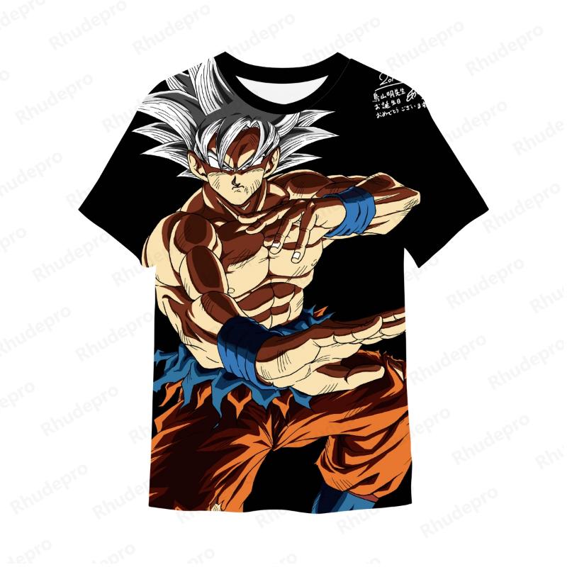 Goku Y2k Z T Shirt For Men Short Sleeve Cosplay T-shirt New Fashion High Quality Streetwear Anime 2024 Vegeta Trend