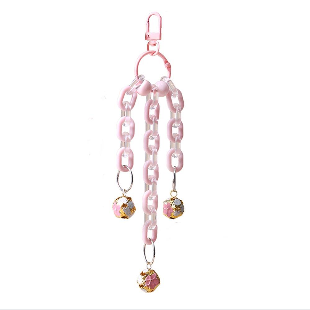 Wear-resistant Bird Chain Bells Toys Metal Bell Teeth Grinding Toy  Small Pet Bird