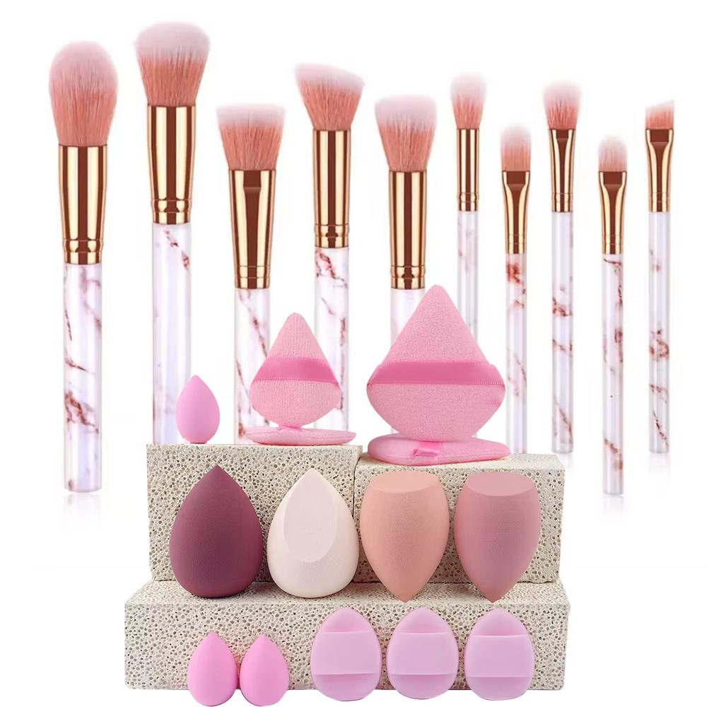 10-teiliges Make-up-Pinsel-Werkzeugset, Kosmetikpuder, Lidschatten, Foundation, Rouge, Blending, Beauty Maquiagem, Beauty Kit für Partys