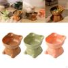 Elevated Cat Bowls, Tilted Raised Bowls for Water Dish Feeder Cats Small Dogs
