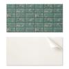 Vinyl Panel with Decor for Kitchen or Bathroom 120x60 Cm Marble Tile Pattern