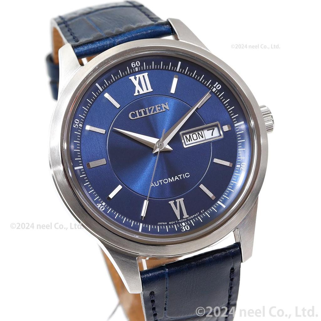 Citizen Mechanical Day Blue NY4050-11L Men's Watch, & Date, Waterproof, Gold,