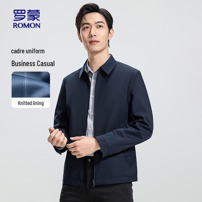 ROMON Men s Business Casual Lapel Jacket JK111 M (170)