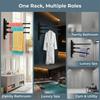 Wall Mounted Towel Rack Black Towel Storage Rack Rust Towel Bar  Hotel Use
