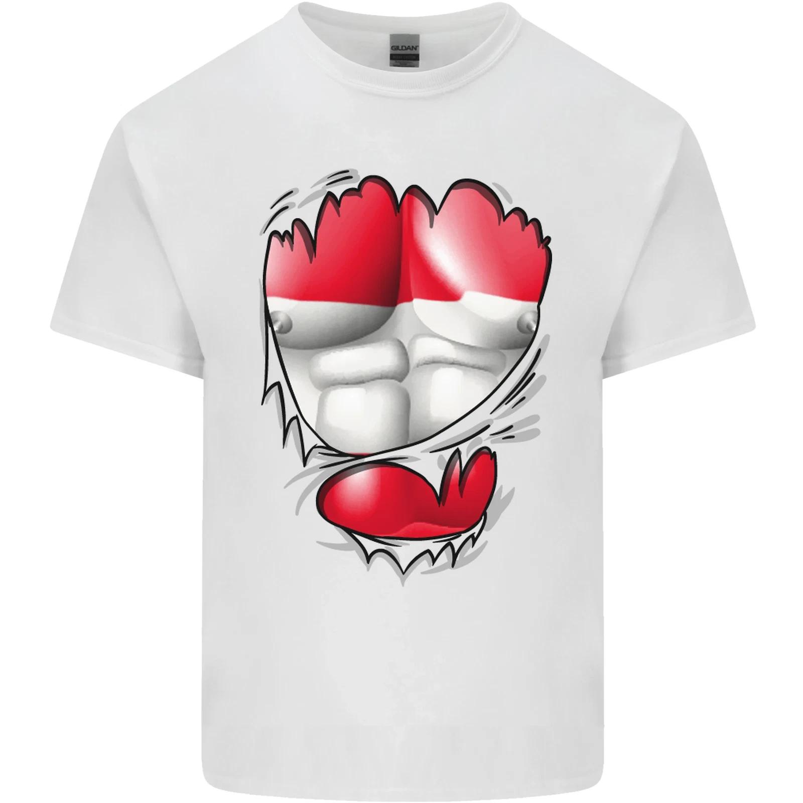 Gym The Austrian Flag Ripped Muscles Austria Kids T-Shirt Childrens XL