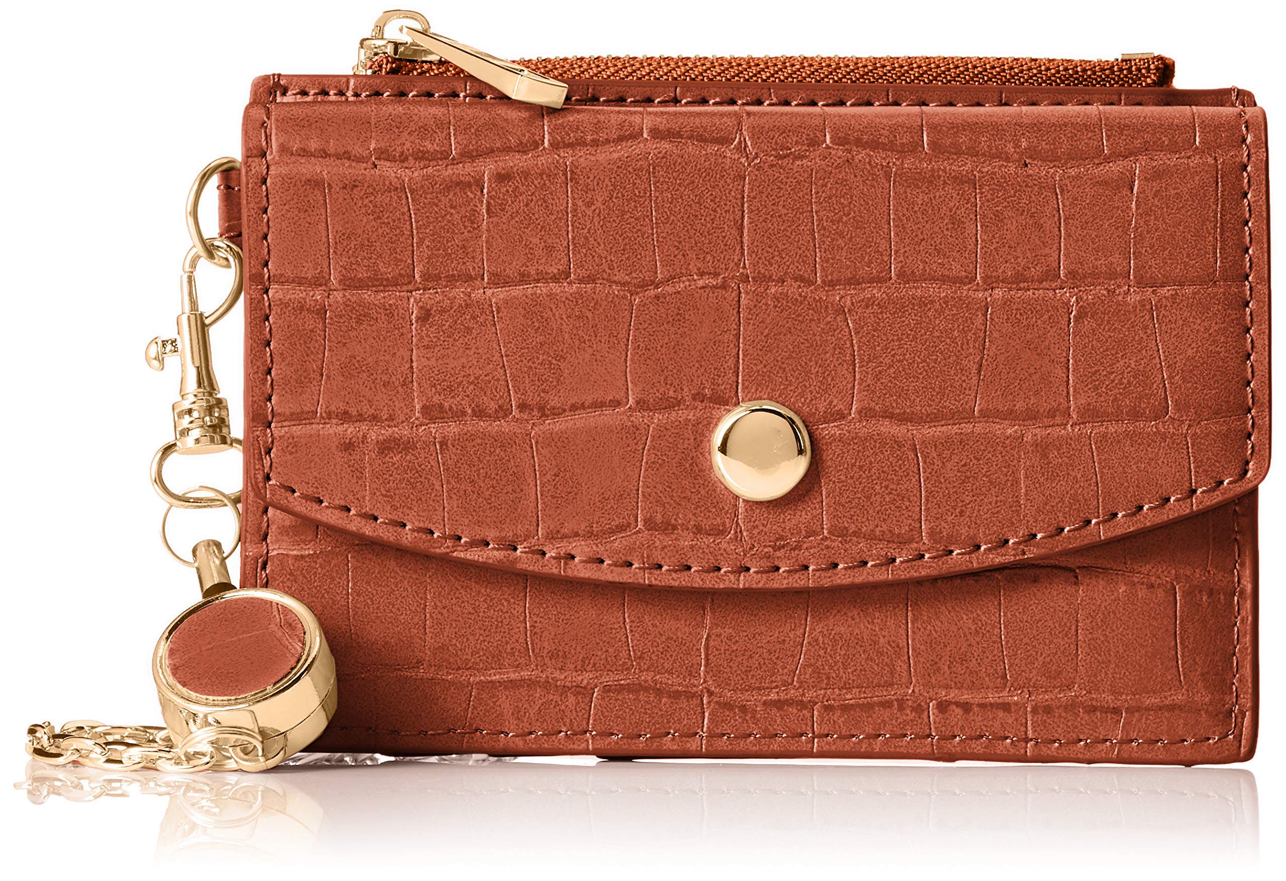Crocodile Pass Crocodile 4 Card 1 90 Camel [Legato Largo] LJ-G0843 Pouch, Leather, Slots, Pocket, grams,
