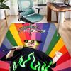 Bi-llie green Artwork Office Rug Chair Mat, Game Carpet, Suitable for Front Door, Bedroom, Living Room, Desk, Holiday Gift