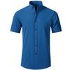 Men's Slim Fit Short Sleeve Non-Iron Stretch Business Shirt
