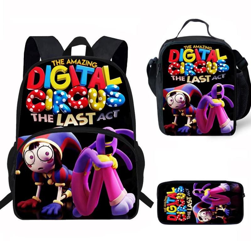 Kinder Cartoon Rucksack Set Grundschüler Mit Lunchtasche Federmäppchen - Leicht Ergonomisch Oxford Stoff