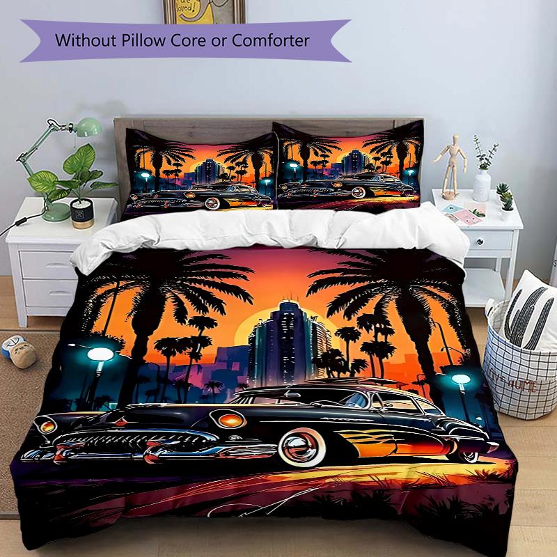 

3pcs Anime Cartoon Design Comforter Set with 1 Quilt Cover & 2 Pillowcases (No Core) - Perfect for Bedroom and Guest Room Decoration, Festive Gift, Po 135x200cm