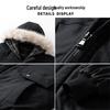 Men's Winter Hooded Cotton Jacket with Fur Collar - Thick, Warm, and Trendy Outerwear