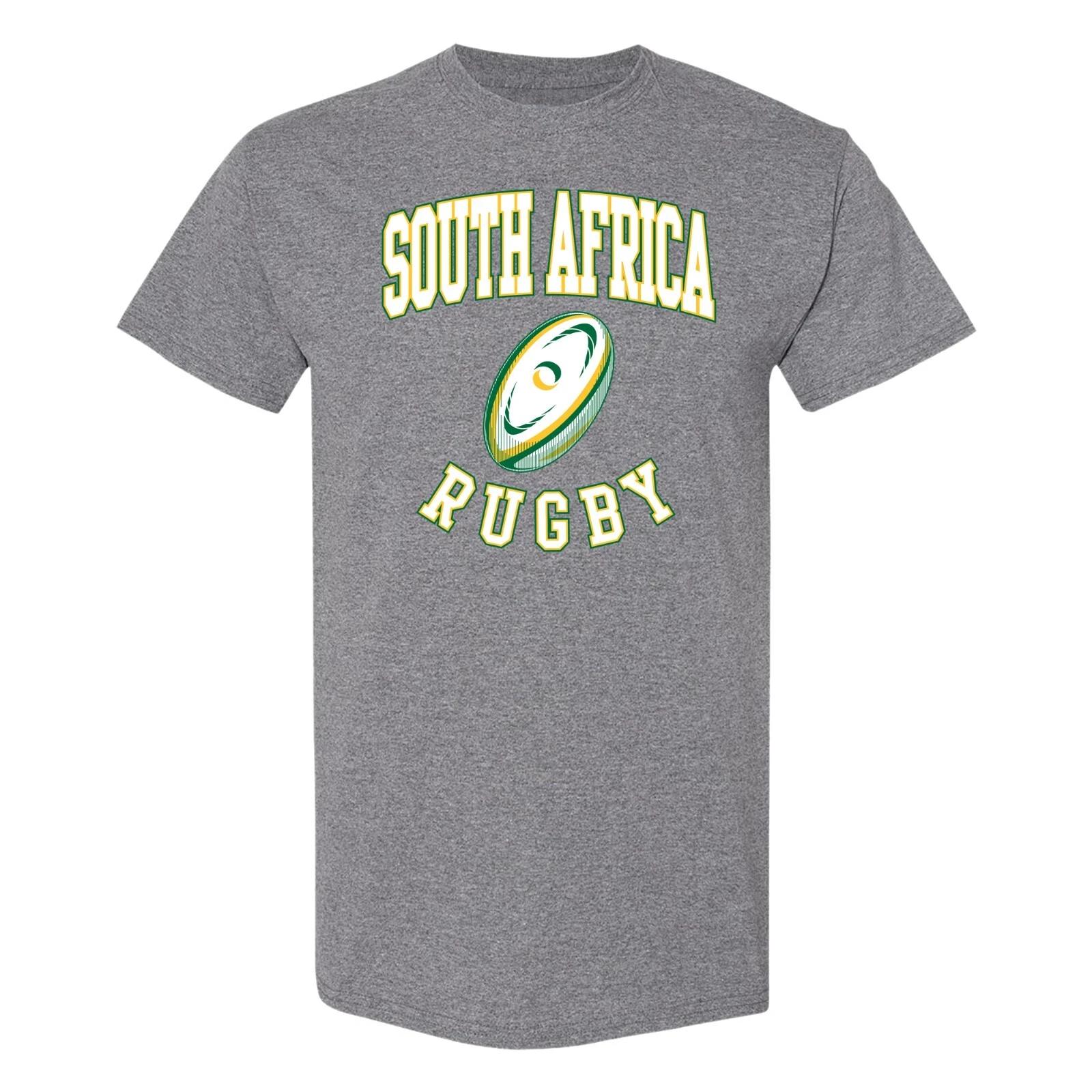 South Africa Rugby Ball T-Shirt - Graphite Heather 3XL