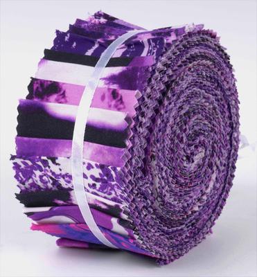 40 ks Bavlněné předřezané látky s potiskem Tie Dye na patchwork, řemeslné proužky 2,5x42 palců Jelly Roll -