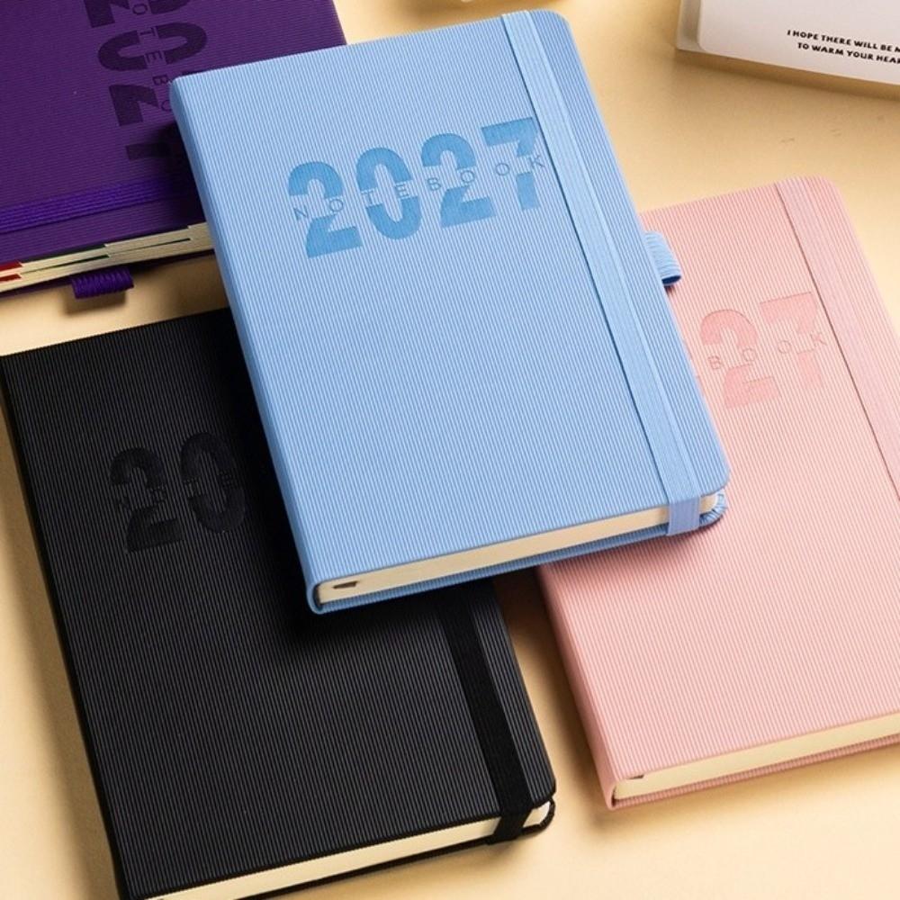 Wear-resistant A5 Agenda Planning Notebook 12 Months Office Work Planner School Office Supplies