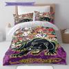 Hardy Tattoo Pattern Bedding Quilt Set Quilt Cover Pillowcase Home Decoration Gift (1 * Duvet Cover + 2 * Pillowcase, Without Core)