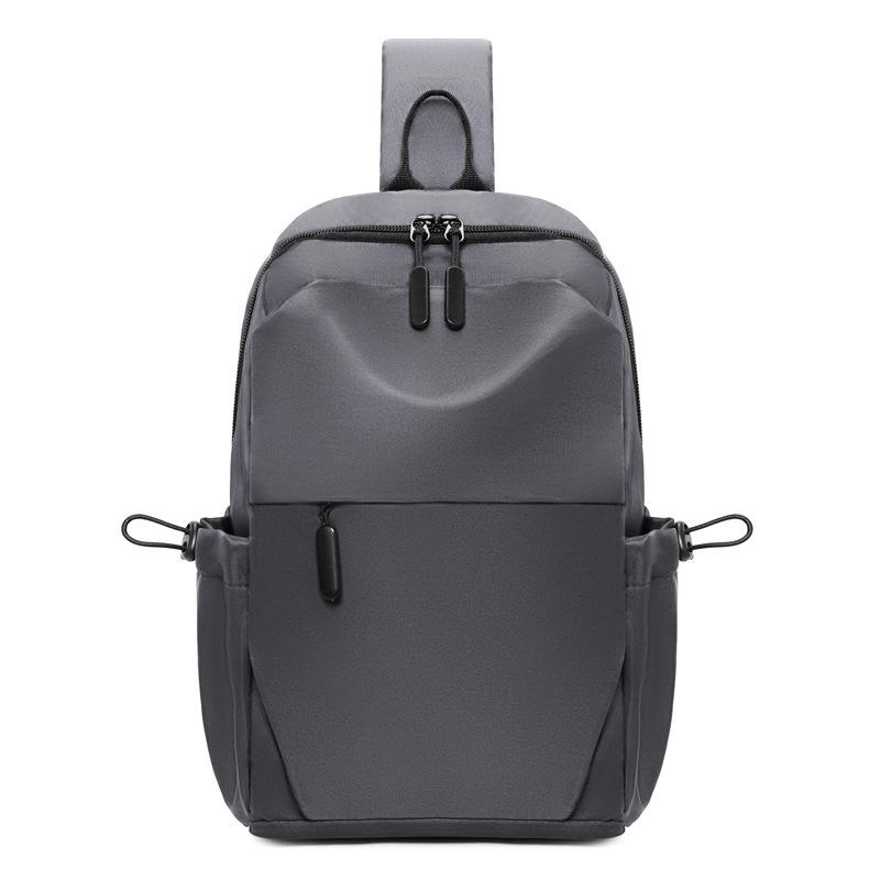 New Chest Bag for Men, Lightweight and Large Capacity Commuting Shoulder Bag, Casual Solid Color, Simple Handheld Crossbody Bag, Trendy