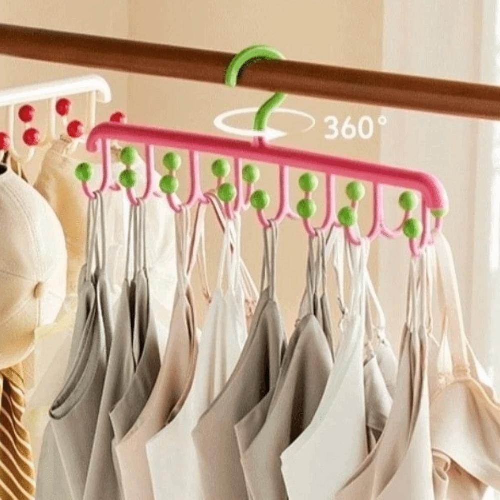 Dopamine Clothes Hanger Multifunctional Laundry Organizer Rack Rotating Hanger Home Balcony
