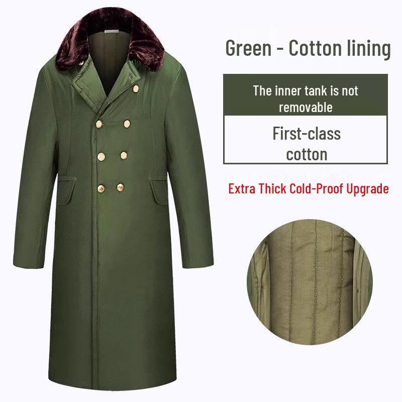 Men`s Army Green Cotton Winter Jacket