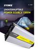 1500W 12V to 220V Pure Sine Wave UPS Inverter with Charger for Home/Solar/Vehicle Use