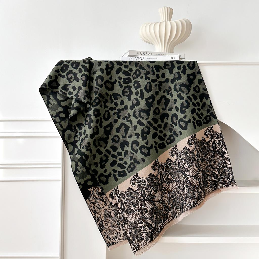 Herbst- und Winter Damen Thermalschal Imitation Kaschmir Retro Schal Vielseitiges Weiches Tuch