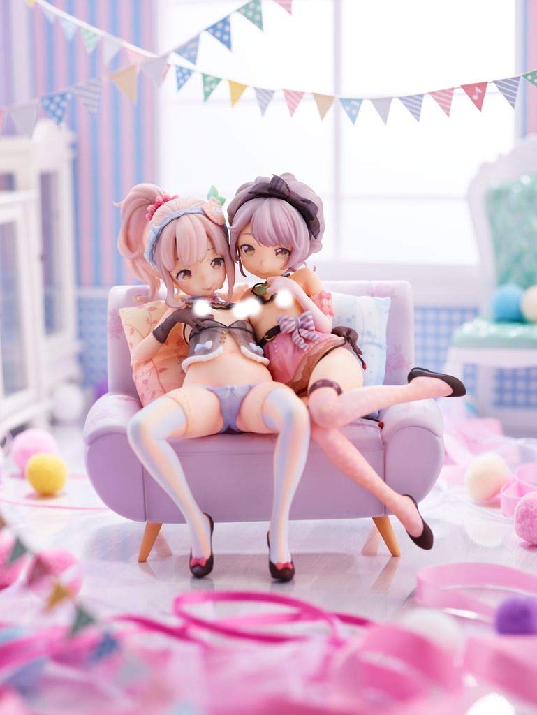 Rina Saya Otona No Moeoh Adult Illustration PVC ABS Painted Finished Product & "Dengeki Vol.4 Gallery" 1/6 &