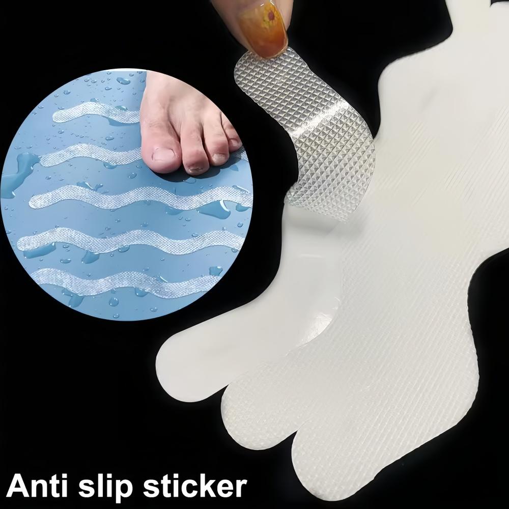 6pcs/12pcs/24pcs 20cm Anti Slip Shower Stickers Non Slip Bathtub Stickers Bathtub Strips Adhesive Decals Bath Tub Shower Stairs