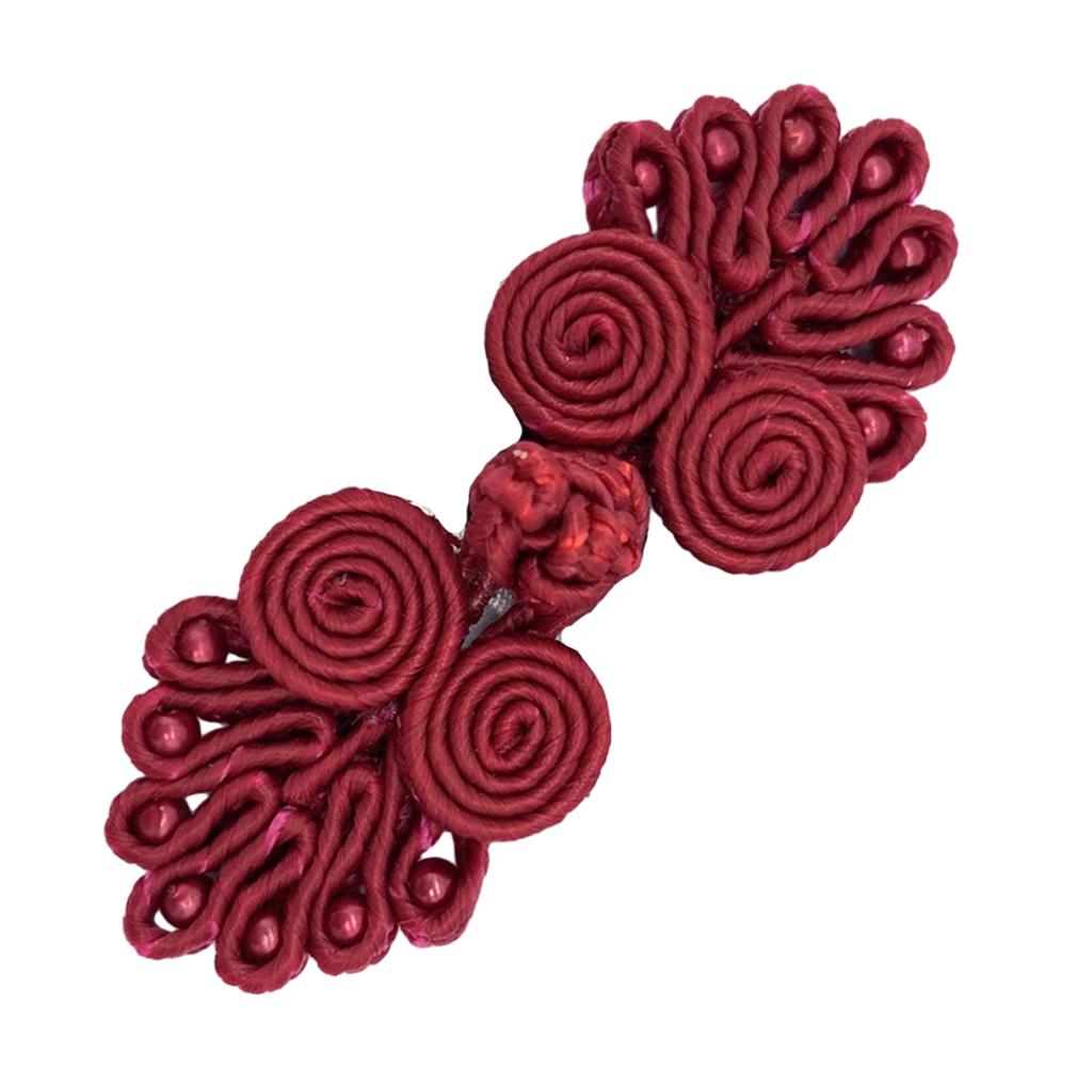 Chinese Cheongsam Buckle Traditional Knot Fastener Seven Beads Knot Buttons DIY Handcraft Clothing Decorative Accessory