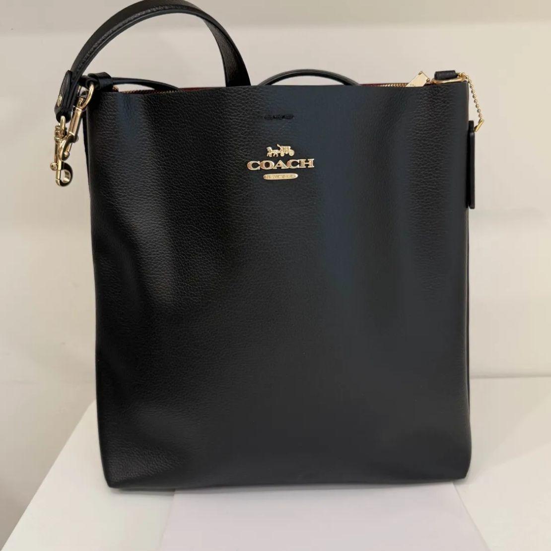 [Pre-Owned] Mollie Logo Solid Leather Bucket Bag - Excellent #1B86RGQ ONE SIZE